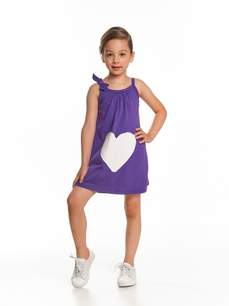 Платье для девочек Mini Maxi, модель 0326, цвет фиолетовый - Платья для девочек с коротким рукавом