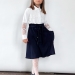 Блузка для девочек школьная БУШОН, модель SK55, цвет кремовый