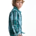 Рубашка для мальчиков Mini Maxi, модель 33nm176a, цвет зеленый/клетка