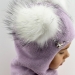 Шлем для девочки Селестия, Миалт бледно-сиреневый, зима