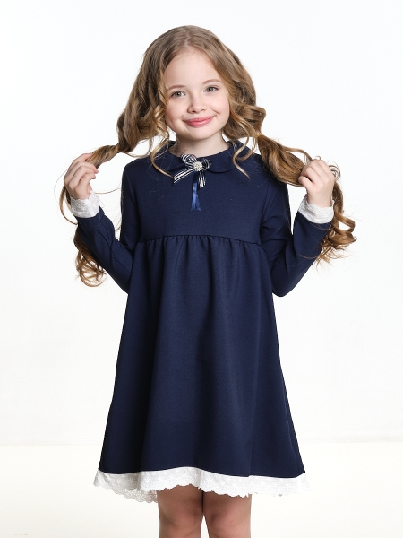 Платье для девочек Mini Maxi, модель 7783, цвет темно-синий - Платья / сарафаны для школы