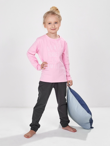 Пижама для девочек Mini Maxi, модель 1157, цвет розовый - Пижамы для девочек