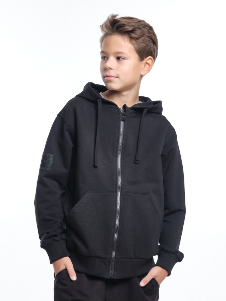 Толстовка для мальчиков Mini Maxi, модель 7834, цвет черный - Куртки олимпийки для мальчиков
