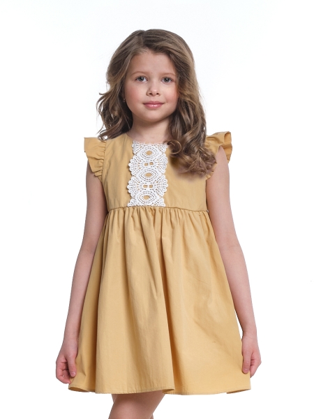 Платье для девочек Mini Maxi, модель 6220, цвет бежевый - Платья для девочек с коротким рукавом