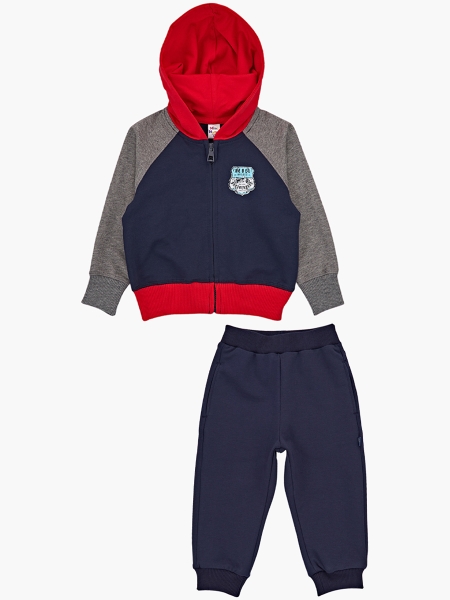 Джемпер для мальчиков Mini Maxi, модель 1650, цвет синий/красный - Костюмы спортивные