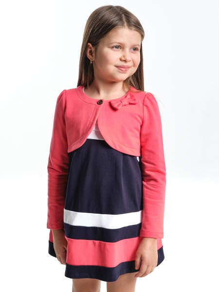 Болеро для девочек Mini Maxi, модель 151, цвет коралловый - Жилетки для девочек