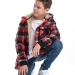 Куртка для мальчиков Mini Maxi, модель 7856, цвет красный/серый/клетка