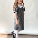 Платье для девочки школьное БУШОН SK10, цвет серый клетка
