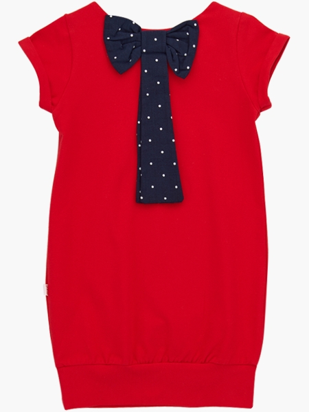 Платье для девочек Mini Maxi, модель 0633, цвет красный - Платья для девочек с коротким рукавом