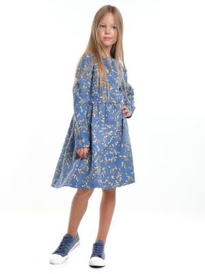 Платье для девочек Mini Maxi, модель 7844, цвет синий/мультиколор