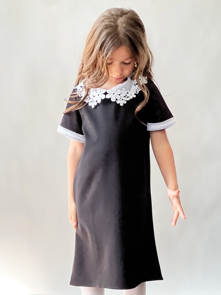 Платье для девочки школьное БУШОН SK10, цвет чёрный - Платья / сарафаны для школы