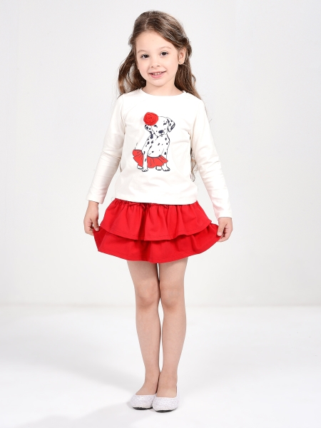 Комплект одежды для девочек Mini Maxi, модель 3762/3763, цвет белый - Комплекты летние