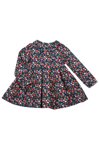 Платье для девочек Mini Maxi, модель 2611, цвет синий - Платья для девочек с длинным рукавом