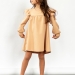 Платье для девочки нарядное БУШОН ST61, цвет бежевый