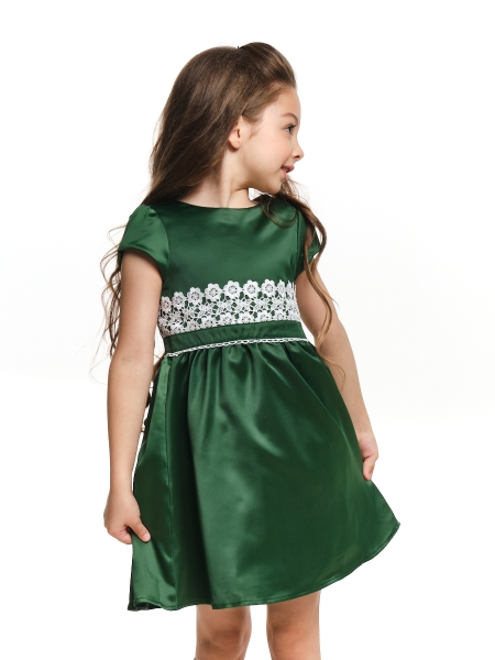 Платье для девочек Mini Maxi, модель 6213, цвет темно-зеленый - Платья коктельные / вечерние