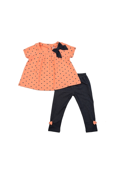 Комплект одежды для девочек Mini Maxi, модель 1378/1379, цвет коралловый - Комплекты летние