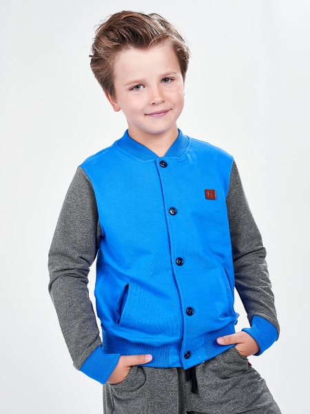Кардиган для мальчиков Mini Maxi, модель 2116, цвет синий - Бомберы / куртки