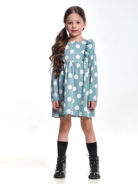 Платье для девочек Mini Maxi, модель 6938, цвет бирюзовый - Платья для девочек с длинным рукавом