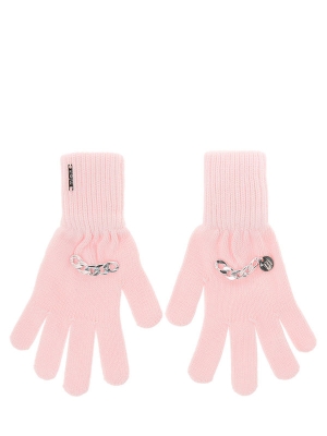 Перчатки для девочки Эля, Миалт бледно-розовый, весна-осень
