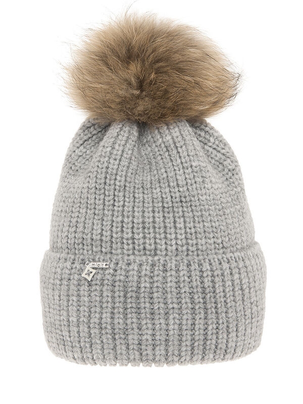 Шапка для девочки Идиллия, Миалт серый/меланж, зима - Для девочек весна-осень