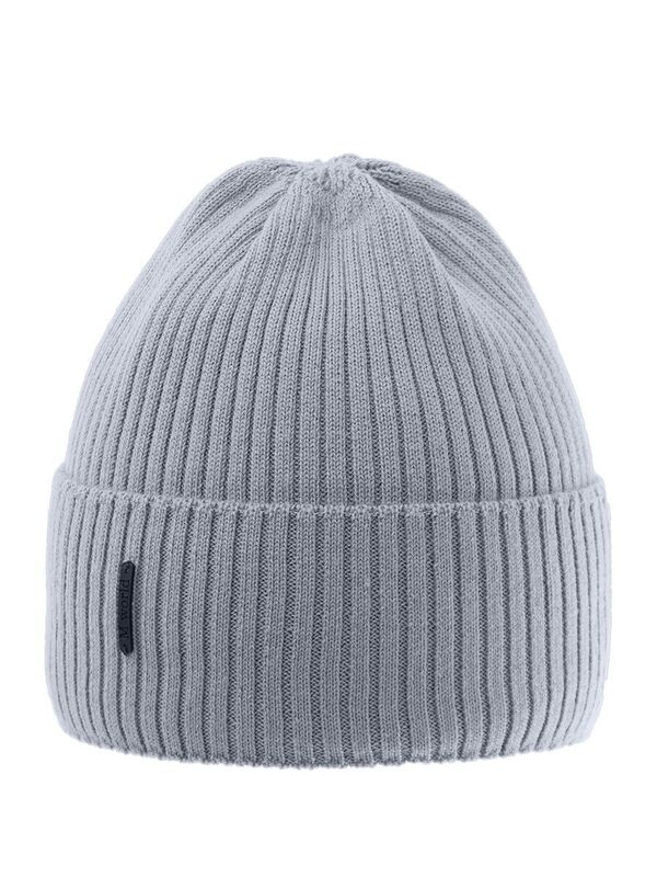 Шапка для мальчика Карлос, Миалт бледно-серый, весна-осень - Шапки весна-осень