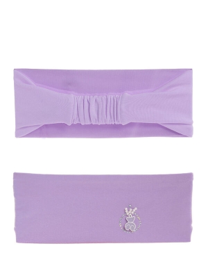 Повязка для девочки Милочка, Миалт сиреневый, лето
