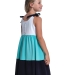 Платье для девочек Mini Maxi, модель 7595, цвет белый/бирюзовый