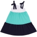 Платье для девочек Mini Maxi, модель 7595, цвет белый/бирюзовый