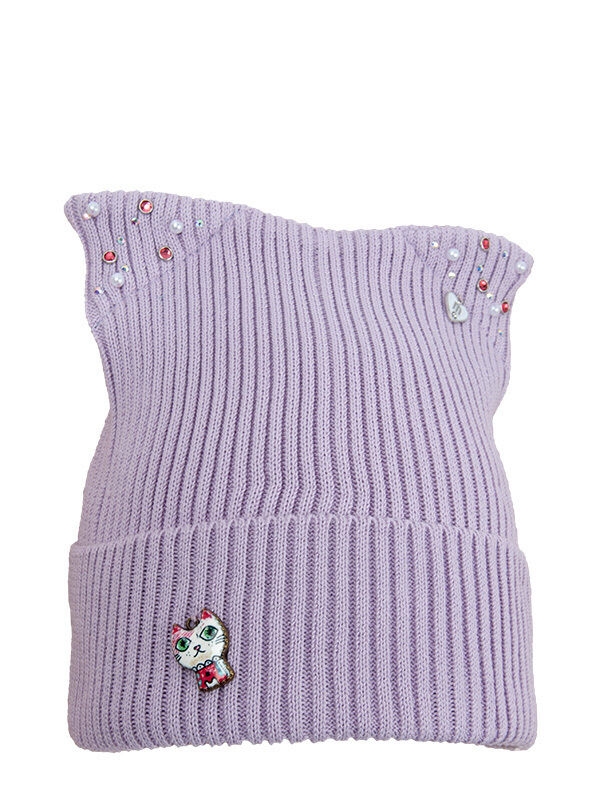 Шапка для девочки Помадка, Миалт лавандовый, весна-осень-лето - Для девочек весна-осень