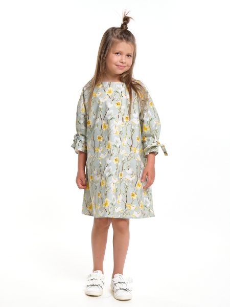 Платье для девочек Mini Maxi, модель 7947, цвет мультиколор - Платья для девочек с рукавом 3/4