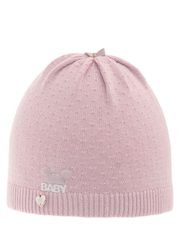 Шапка для девочки Мышонок, Миалт розовый, лето - Шапочки на лето