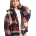 Куртка для девочек Mini Maxi, модель 8045, цвет темно-синий/бордовый