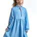 Платье для девочек Mini Maxi, модель 7411, цвет голубой/мультиколор