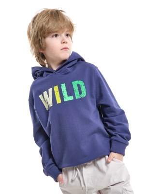 Худи для девочек Mini Maxi, модель 8063, цвет синий