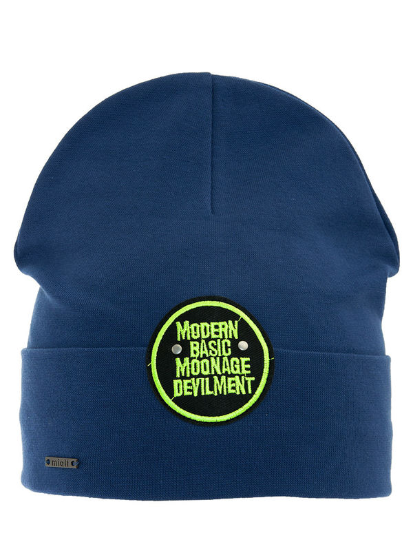 Шапка для мальчика Трюм, Миалт джинсовый - Трикотажные шапочки