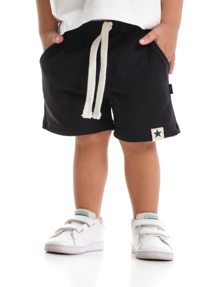 Шорты для мальчиков Mini Maxi, модель 9846, цвет черный/звезда - Шорты для мальчиков