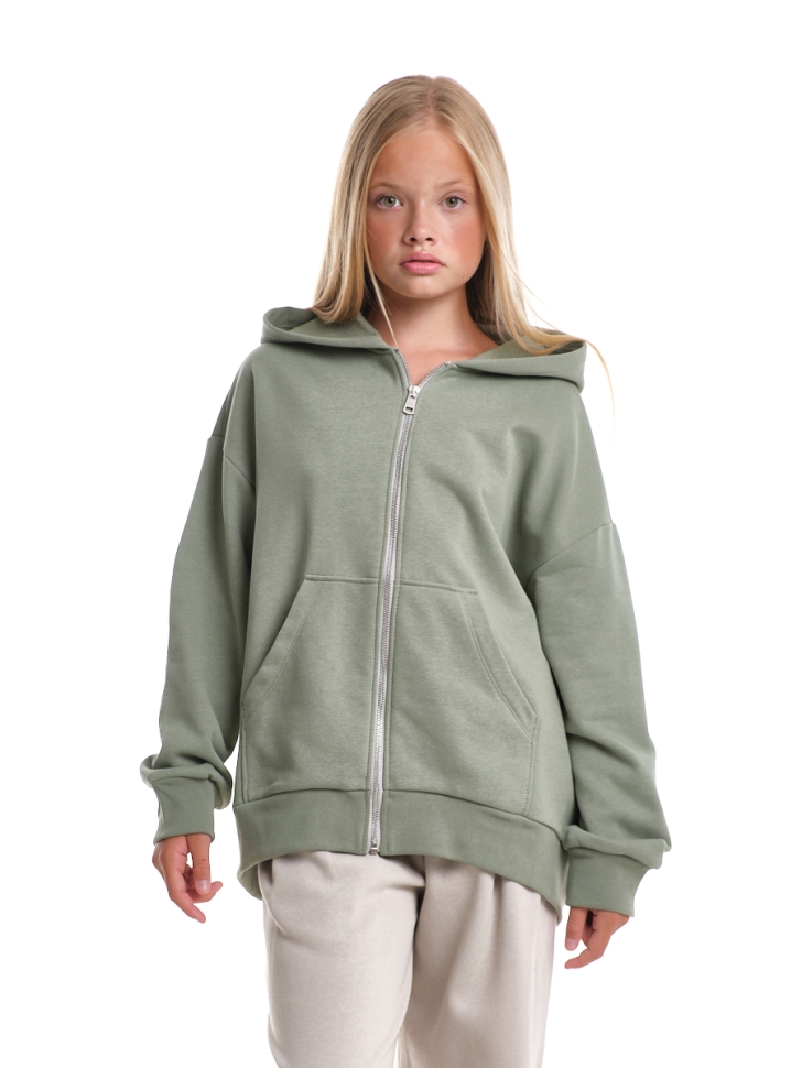 Толстовка для девочек Mini Maxi, модель 8605, цвет фисташковый - Толстовки детские