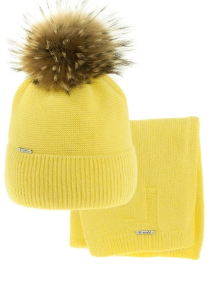 Комплект для девочки Джули, Миалт желтый, зима