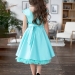 Платье для девочки БУШОН ST35, праздничное цвет бирюзовый