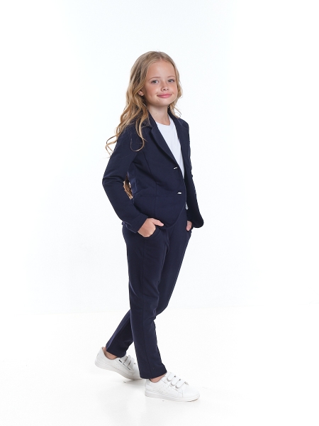 Комплект одежды для девочек Mini Maxi, модель 7691/7692, цвет темно-синий - Комплекты трикотажные