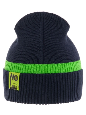 Шапка для мальчика Оникс, Миалт темно-синий/салатовый, весна-осень