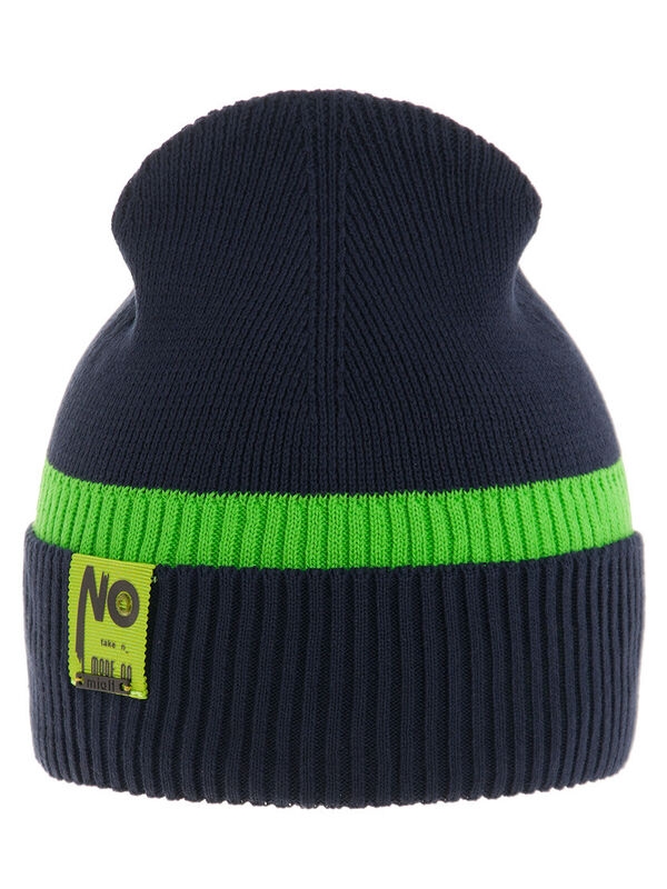 Шапка для мальчика Оникс, Миалт темно-синий/салатовый, весна-осень - Шапки весна-осень