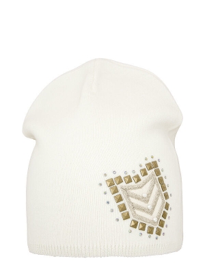 Шапка для девочки Готика, Миалт белый, весна-осень