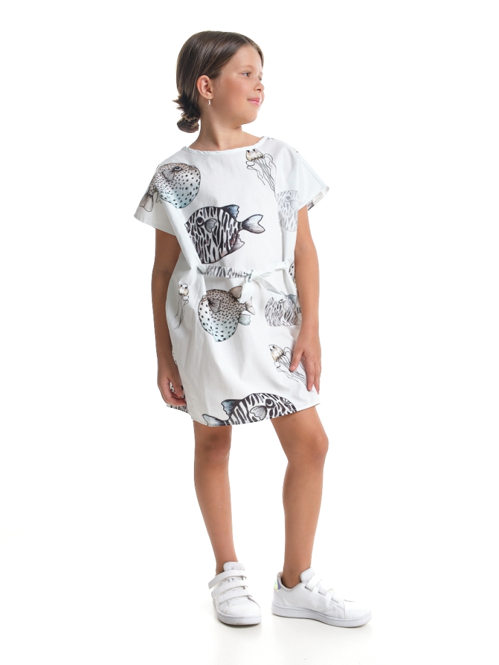 Платье для девочек Mini Maxi, модель 7926, цвет мультиколор - Платья для девочек с коротким рукавом