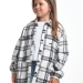 Рубашка для девочек Mini Maxi, модель 8008, цвет клетка