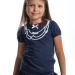 Футболка для девочек Mini Maxi, модель 0670, цвет синий