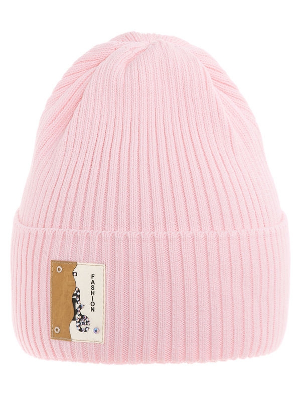 Шапка для девочки Магия, Миалт бледно-розовый, весна-осень - Для девочек весна-осень