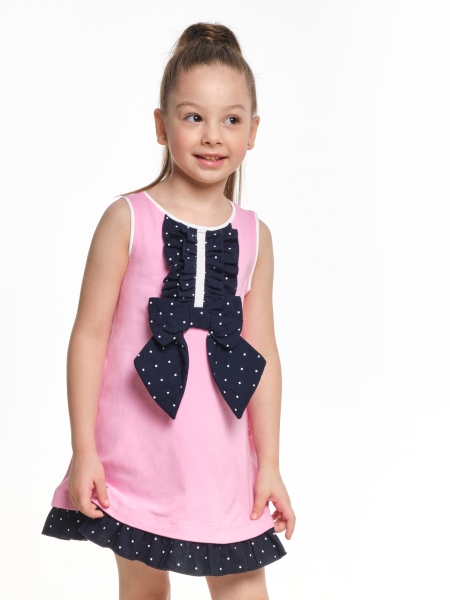 Платье для девочек Mini Maxi, модель 1374, цвет розовый - Платья для девочек с коротким рукавом