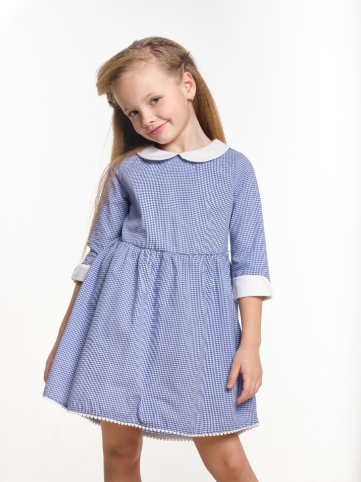Платье для девочек Mini Maxi, модель 2676, цвет синий - Платья для девочек с рукавом 3/4