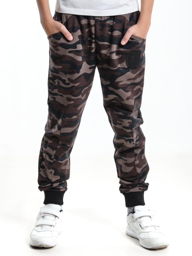 Брюки для мальчиков Mini Maxi, модель 5023, цвет камуфляж - Брюки спортивные (джогеры)